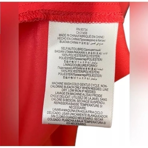 NWT BCBGENERATION Red Bittersweet Piping Spring Formal Maxi Dress Size 2 - Picture 11 of 16